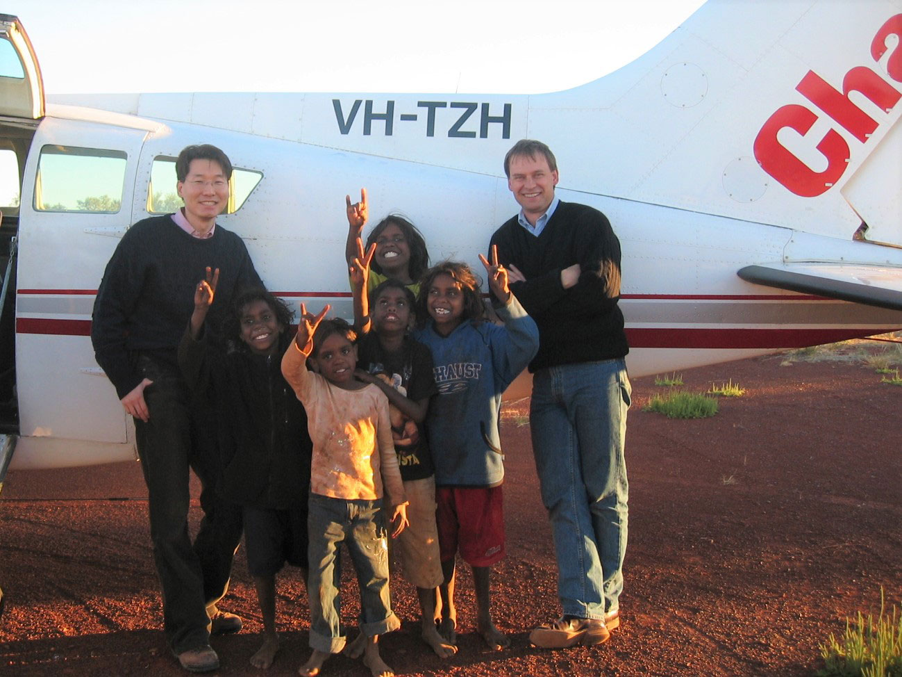 Dr John Chang and Dr Tim Henderson visiting remote indigenous communities